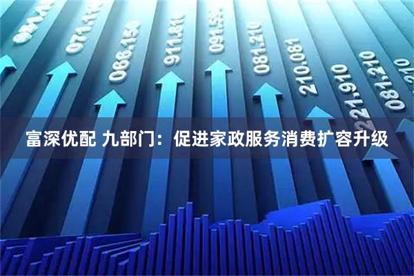 富深优配 九部门：促进家政服务消费扩容升级