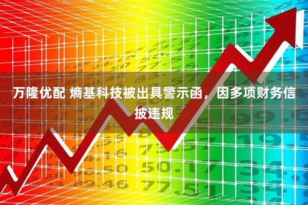 万隆优配 熵基科技被出具警示函，因多项财务信披违规